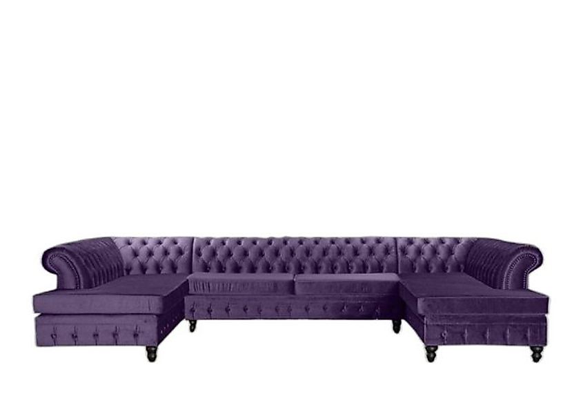 Xlmoebel Ecksofa Grau Chesterfield Dreisitzer Luxus Wohnzimmermöbel Neu Sto günstig online kaufen