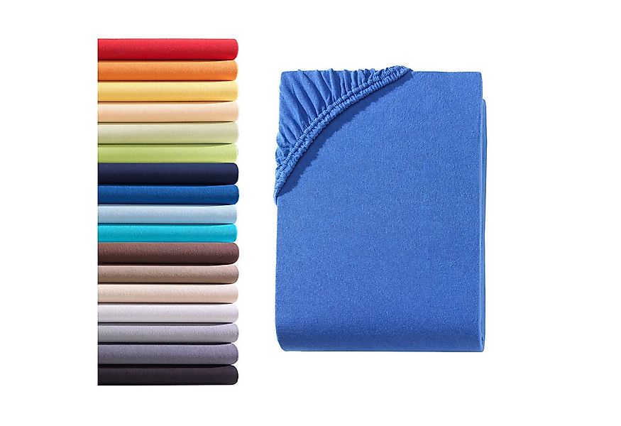 Hometex Premium Textiles Spannbettlaken Jersey Spannbettlaken 100% Baumwoll günstig online kaufen