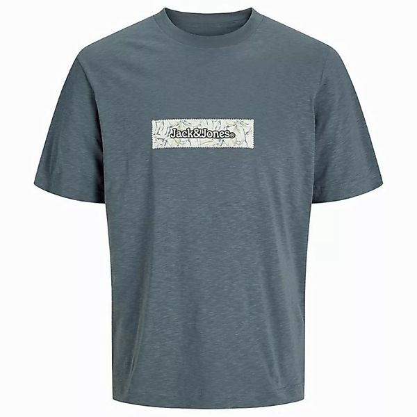 Jack & Jones Rundhalsshirt Jack&Jones T-Shirt JORSPLIT AOP BRANDING blaugra günstig online kaufen