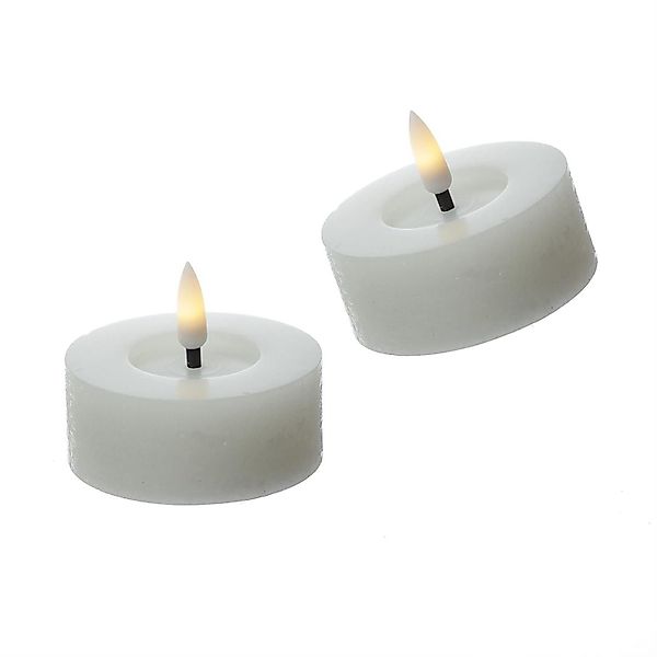 MARELIDA LED-Kerze LED Maxi Teelichter Lina Rustik Optik Echtwachs D: 7cm g günstig online kaufen