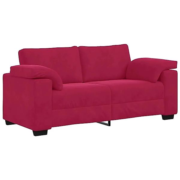 vidaXL Zweisitzer-Sofa Weinrot 140 cm Samt 4105271 günstig online kaufen