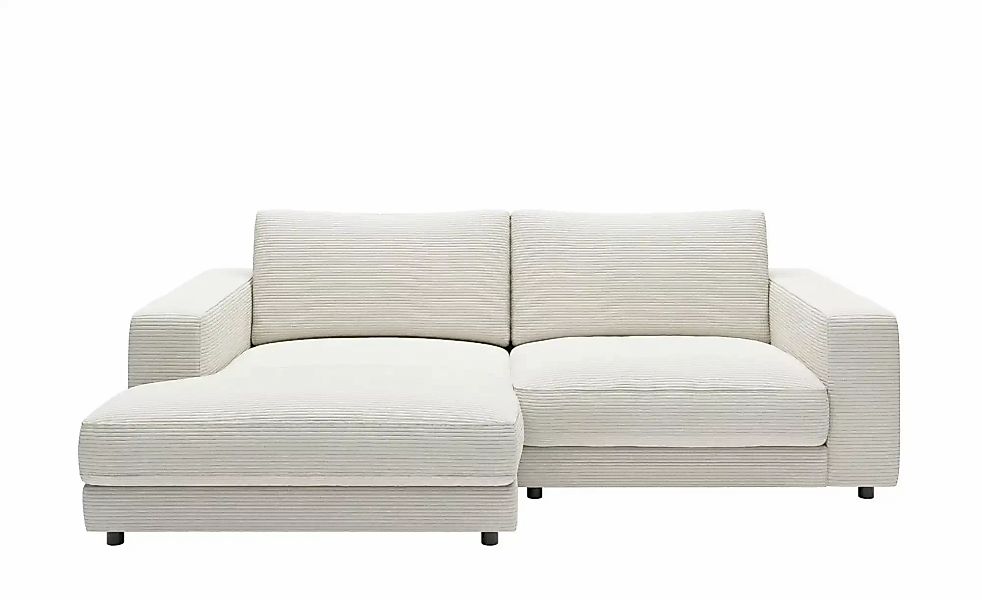 Jette Home Ecksofa in Cord Sila ¦ weiß ¦ Maße (cm): B: 250 H: 85 T: 170.0 P günstig online kaufen