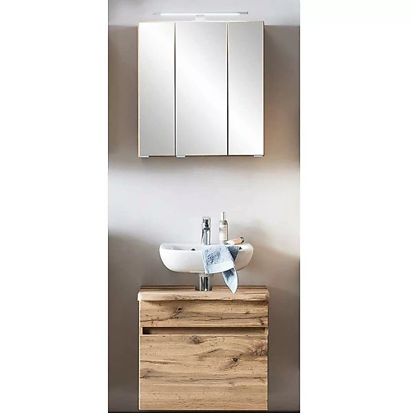 Möbel für kleines Bad im Landhausstil LED Beleuchtung (zweiteilig) günstig online kaufen