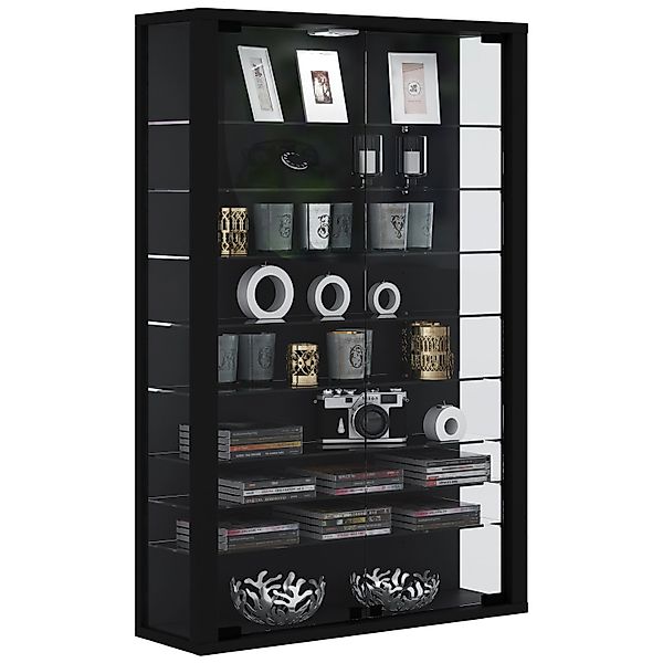 ebuy24 Vitrosa Mini Vitrinenschrank Wandhängend mit 2 Glastüren 8 Glasböden günstig online kaufen