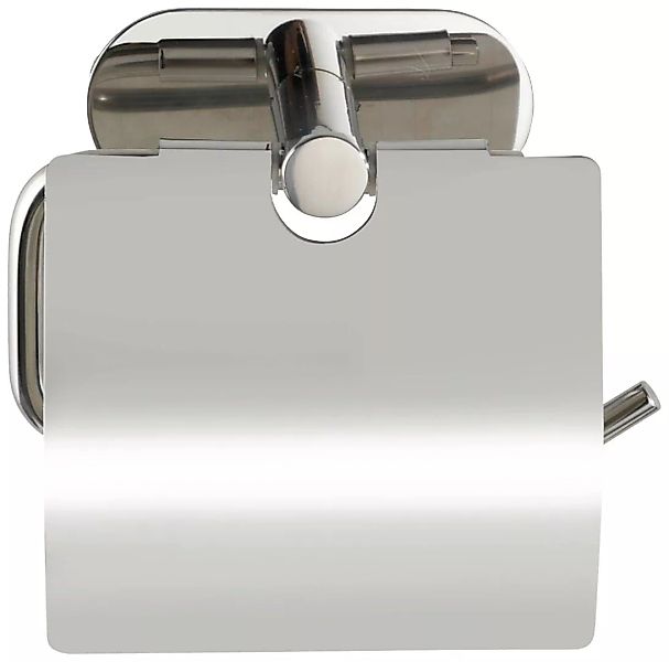 WENKO Turbo-Loc® Edelstahl Toilettenpapierhalter mit Deckel Orea Shine, WC- günstig online kaufen