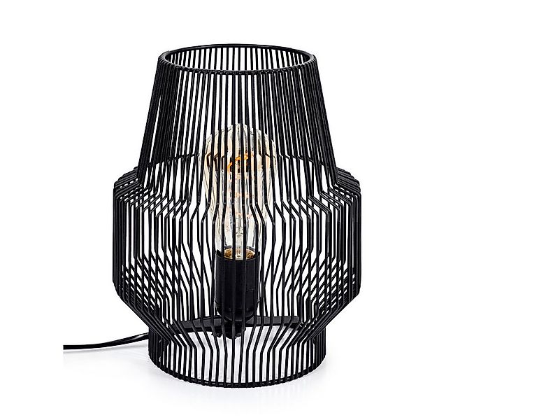 hofstein Tischleuchte moderne Tischlampe aus Metall in Schwarz, ohne Leucht günstig online kaufen