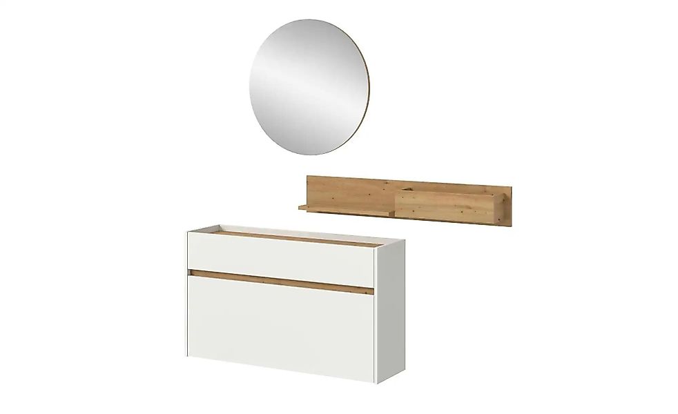 Garderobenkombination   ¦ weiß ¦ Maße (cm): B: 197 H: 140 Garderoben & Klei günstig online kaufen