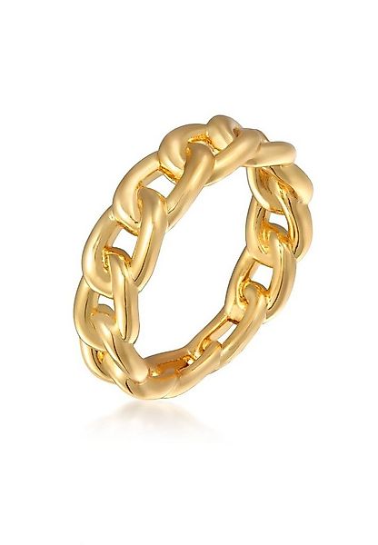 Elli Fingerring Gliederring Bandring Goldfarben für Damen günstig online kaufen