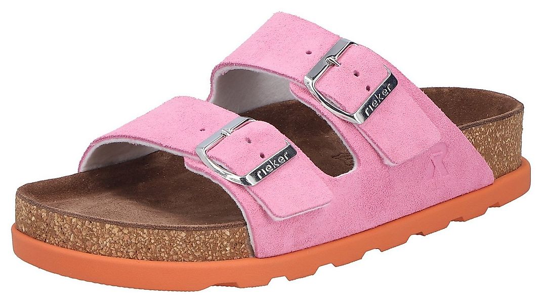 Rieker Pantolette Hausschuh, Sommerschuh, Strandschuh, Zweischnaller mit So günstig online kaufen