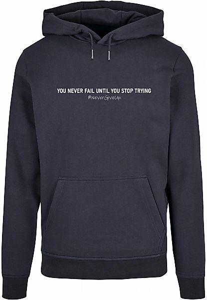 Merchcode Kapuzensweatshirt "Merchcode Herren Never Give Up Basic Hoody", ( günstig online kaufen