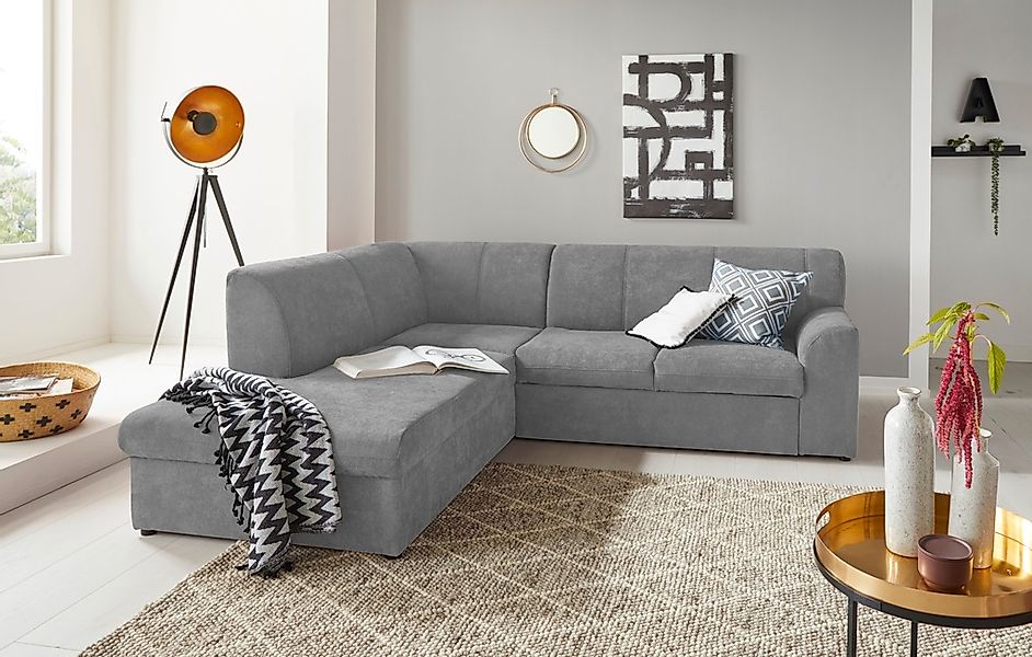 DOMO collection Ecksofa "Topper zeitlos elegant, kompakte Stellmaße, OTTOs günstig online kaufen