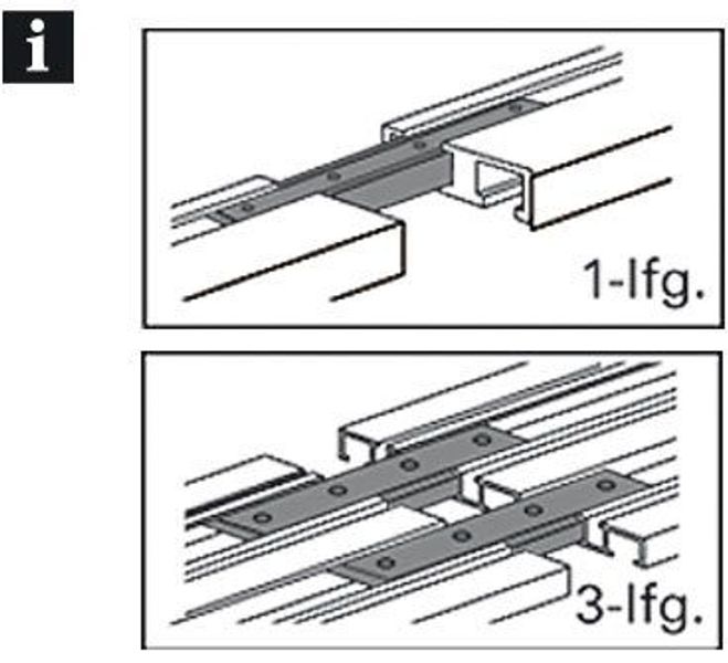 GARDINIA Gardinenstangenhalter "Schienenverbinder" Serie Aluminium-VHS Set günstig online kaufen