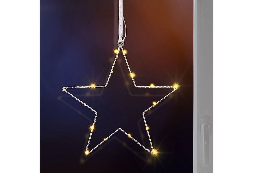 GartenHero LED Stern LED Weihnachtsstern Fenstersilhouette Leuchtbild Fenst günstig online kaufen