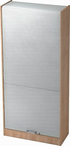 Aktenschrank Rollladenschrank Solid 5OH BxTxH 90x40x200,4cm Griff SG Nussba günstig online kaufen