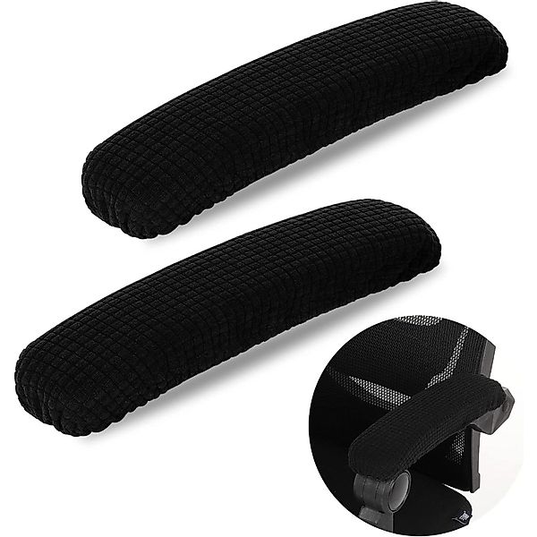 LuxusKollektion Büromöbel-Set 2er Pack Schwarze Polyester günstig online kaufen