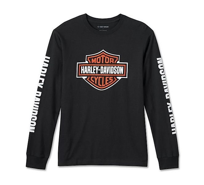 HARLEY-DAVIDSON Langarmshirt Herren Langarm-Shirt Bar & Shield Longsleeve S günstig online kaufen