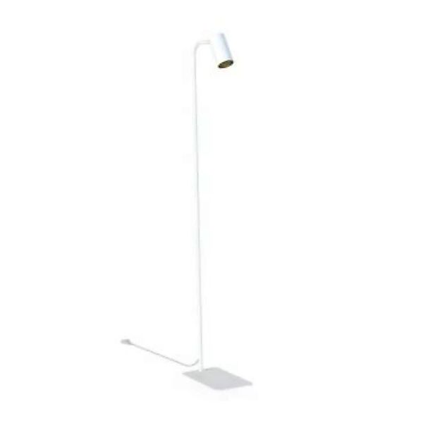 Kleine Stehlampe Weiß 124cm Modern flexibel GU10 Metall günstig online kaufen