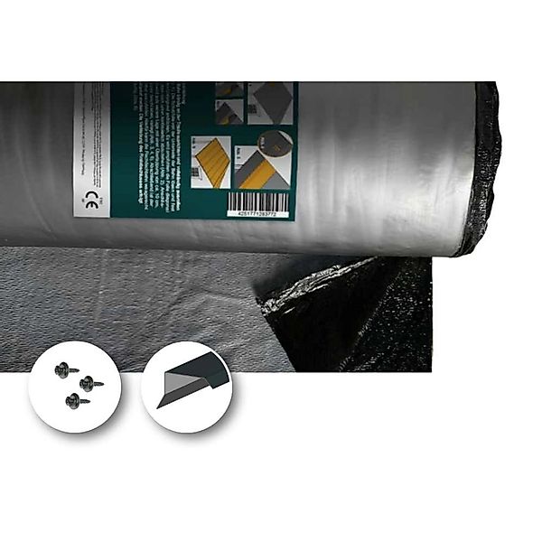 Alpholz Dacheindeckung KSK Selbstklebend Flach-& Pultdach mit Blendbretter günstig online kaufen