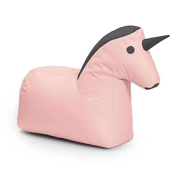 Lumaland Sitzsack Kinder Einhorn Kissen Tier 85x70x45 cm, kuscheliges Sitzk günstig online kaufen