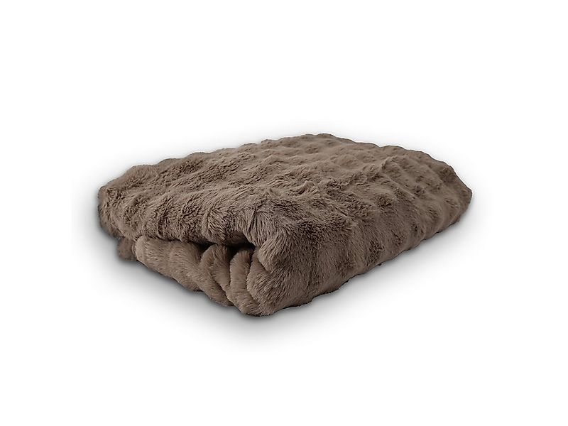 Wohndecke Fair De Luxe Kuscheldecke 100% Polyester, Plaid/Wohndecke, Taupe, günstig online kaufen