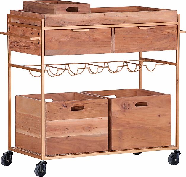 Gutmann Factory Servierwagen "Bonnie", aus Massivholz Akazie günstig online kaufen