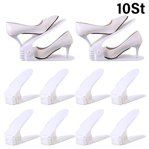 ZEUOPQ Schuhregal Einstellbare Schuhregale PP Doppellagig günstig online kaufen