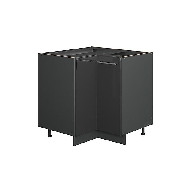 Vicco Eckunterschrank Fame-Line, Anthrazit Hochglanz/Anthrazit, 80.5 cm ohn günstig online kaufen