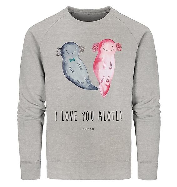 Mr. & Mrs. Panda Longpullover Axolotl Liebe Größe S - Heather Grey - Gesche günstig online kaufen