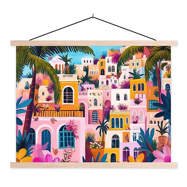 MuchoWow Poster Bunt - Rosa - günstig online kaufen