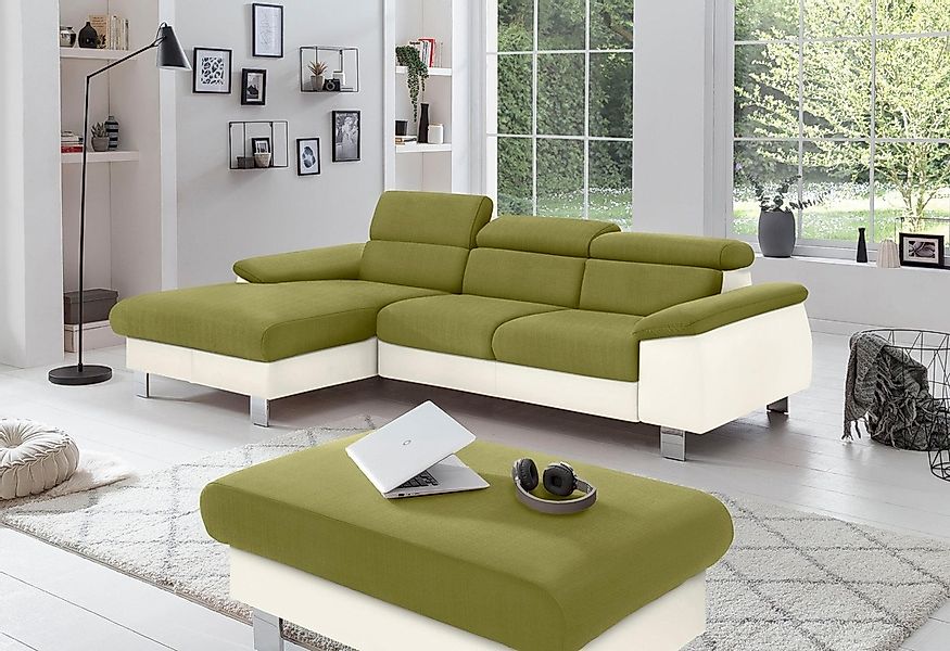 COTTA Polstergarnitur "Komaris L-Form, B: 242 bzw. 100 cm (Set: Ecksofa & H günstig online kaufen