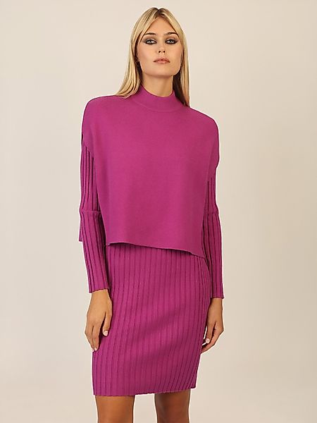 Apart Strickkleid aus Rippenstrickkleid und ärmellosem günstig online kaufen