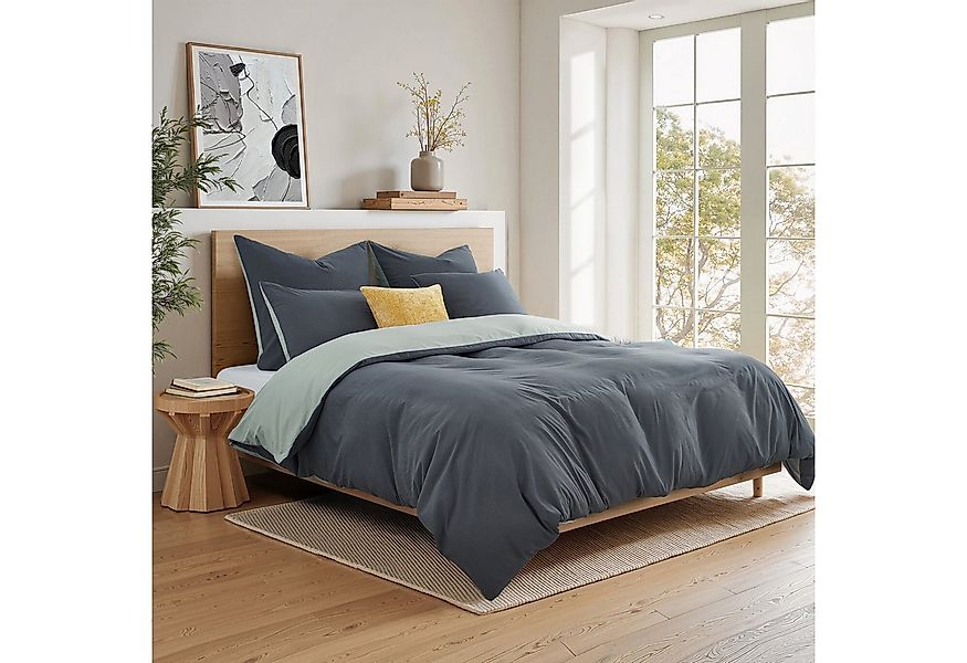 Topfinel Bettwäsche 135x200cm, Seersucker Bettwäsche-Sets, bügelfrei, aller günstig online kaufen