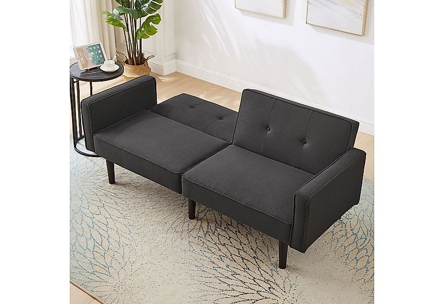 Merax Schlafsofa mit Liegefunktion, 2-in-1 Multifunktions-Sofabett Bettsofa günstig online kaufen
