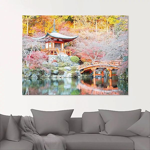 Artland Glasbild "Shingo Buddhistischer Tempel", Gebäude, (1 St.) günstig online kaufen
