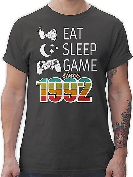 Shirtracer T-Shirt Eat sleep Game since 1992 30. Geburtstag günstig online kaufen