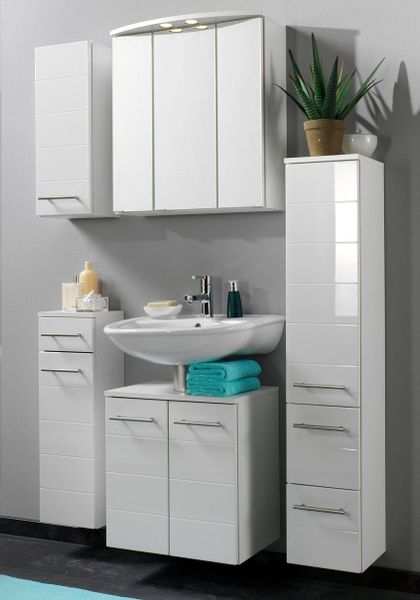 welltime Unterschrank "Porto" Breite 25 cm, mit hochglänzenden Fronten günstig online kaufen