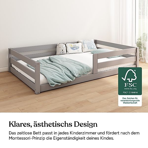 Ehrenkind Kinderbett Bodenbett Sona aus massivem günstig online kaufen