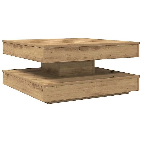 vidaXL Couchtisch 360-Grad Drehbar Artisan-Eiche 70x70x34,5 cm 858487 günstig online kaufen
