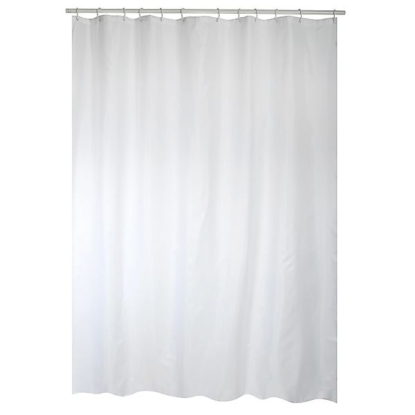 MSV Duschvorhang 180 cm x 200 cm Weiß günstig online kaufen