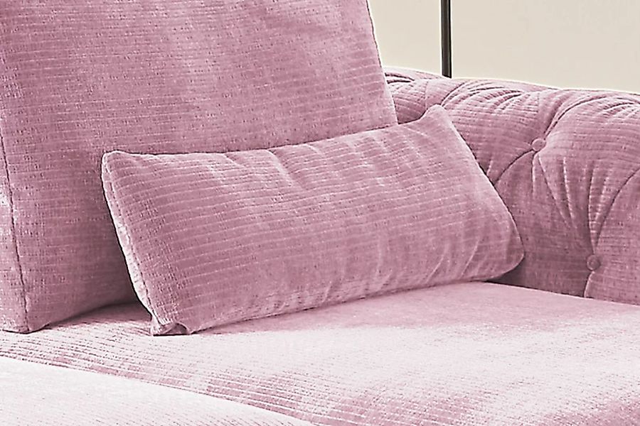KAWOLA Nierenkissen SEPHI groß Cord Vintage rosa günstig online kaufen