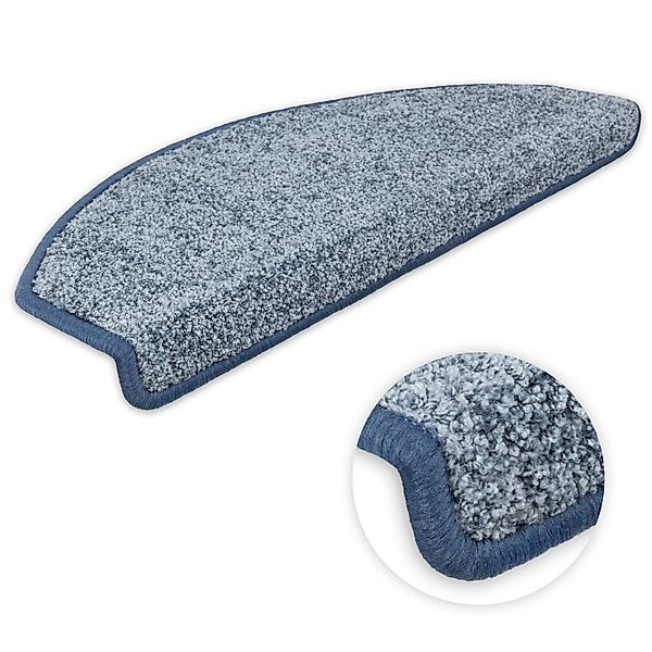 Metzker® Stufenmatte Stufenmatten Ventura Halbrund Hellblau günstig online kaufen
