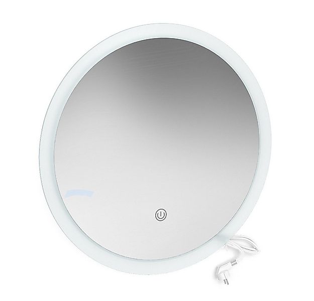 Vicco Badspiegel, Weiß, 60 x 60 cm Rund (1-St), Touch-Switch günstig online kaufen