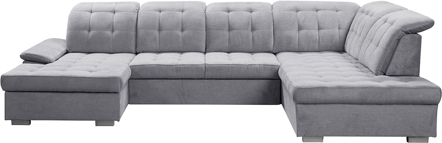 WERK2 Wohnlandschaft »Kordula-New U-Form«, Sofa in U-Form mit Schlaffunktio günstig online kaufen