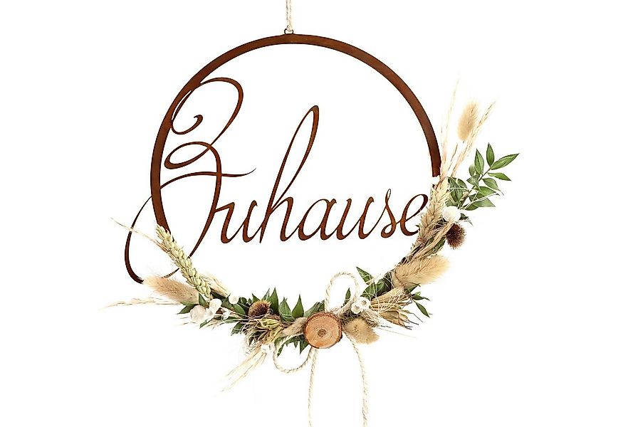 Rostikal Hängedekoration Deko Loop Hängedeko Wanddeko, Echter Rost günstig online kaufen