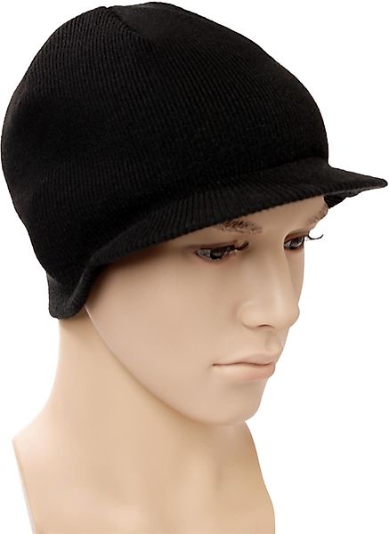 normani Strickmütze Strickmütze mit Schild Unisex günstig online kaufen