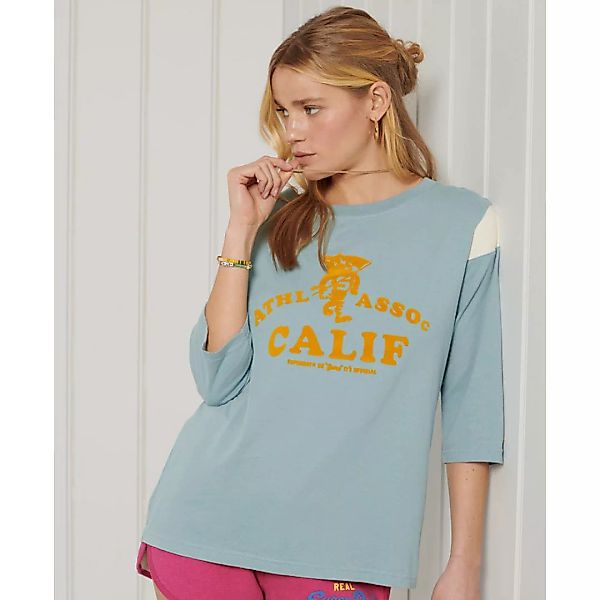 Superdry Collegiate Ivy League Crew 3/4 Ärmel T-shirt L Fresh Mint günstig online kaufen