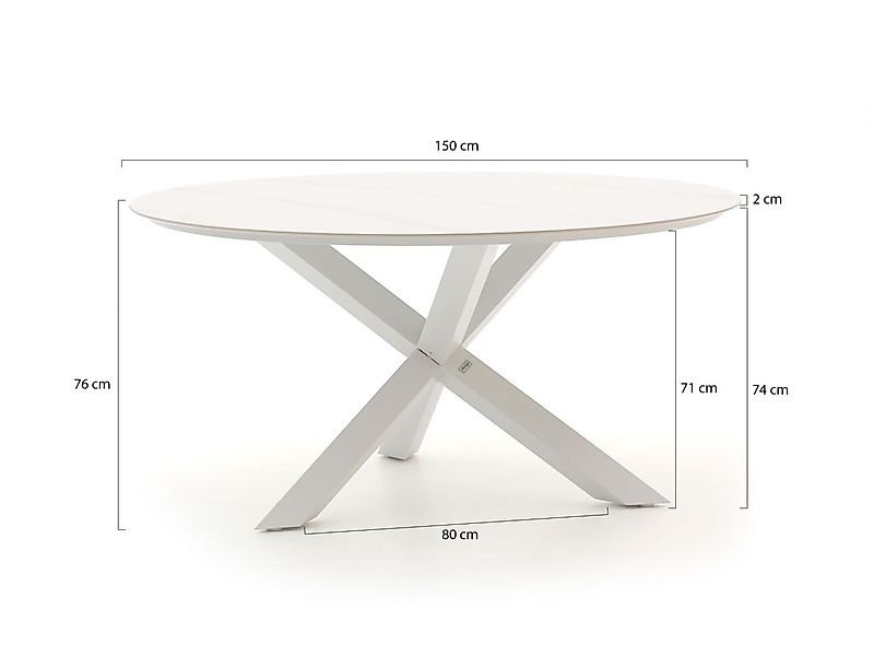 Bellagio Lodola Gartentisch ø 150cm günstig online kaufen