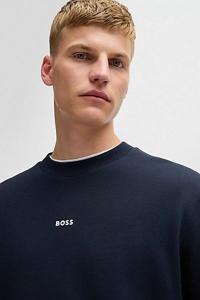 BOSS Pullover WeSmallcrew Navy - Größe M günstig online kaufen