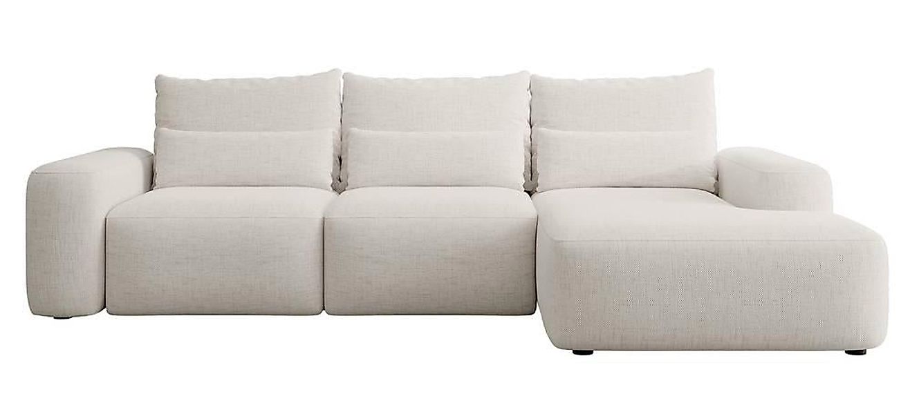 NADUVI Collection | Ecksofa mit Schlaffunktion Calvados rechts Chenille mit günstig online kaufen