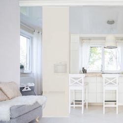 Bilderdepot24 Schiebegardine modern Flächenvorhang blickdicht Meersand, günstig online kaufen